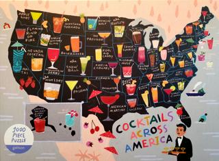 Cocktails Across America 1000 Piece Puzzle - Cats In Hat Inc