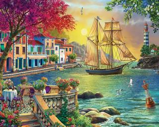 Oceanside Sunset 1000 Pieces | Missing Piece Puzzle Exchange